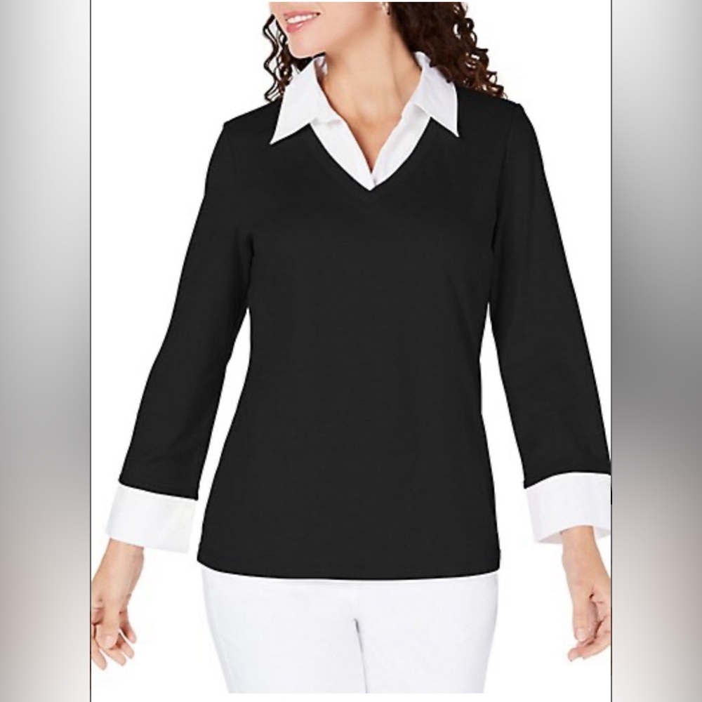 Karen Scott layered top